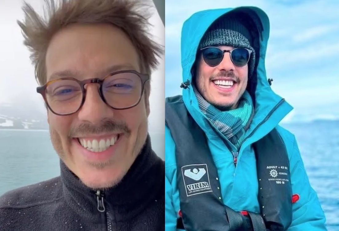 Fábio Porchat já tem nova namorada e 'esconde' eleita durante viagem a Antártica