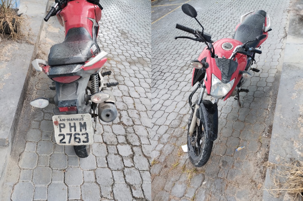 Homem envolvido em ‘saidinha de banco’ é preso com motocicleta roubada em Manaus