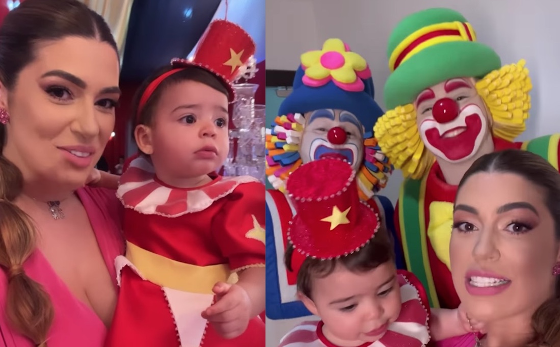 Vivian Amorim comemora 1º ano da filha com festão em Manaus; vídeo