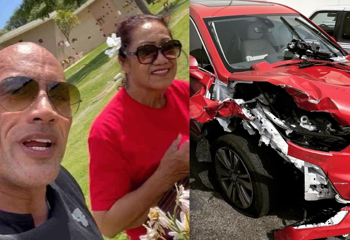 Mãe de The Rock sofre acidente de carro e ator faz desabafo 