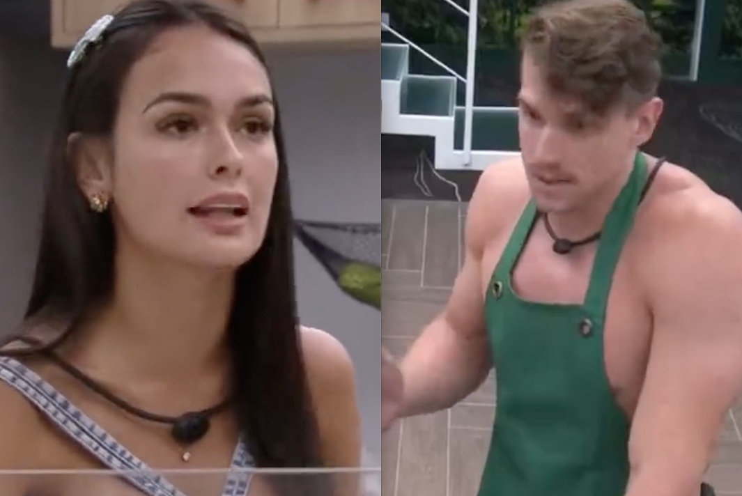 Larissa discute com Cristian após emoji no Queridômetro 