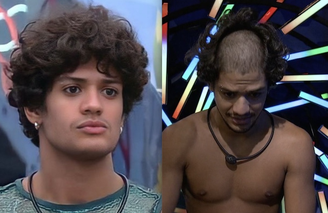 Gabriel Santana raspa parte do cabelo após voltar do Paredão; veja como ficou