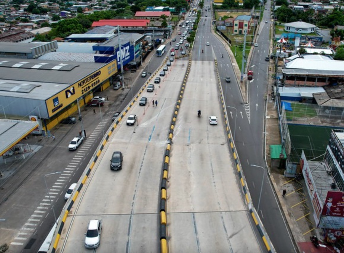 Viaduto do Manoa terá um dos sentidos totalmente interditado a partir desta quarta em Manaus