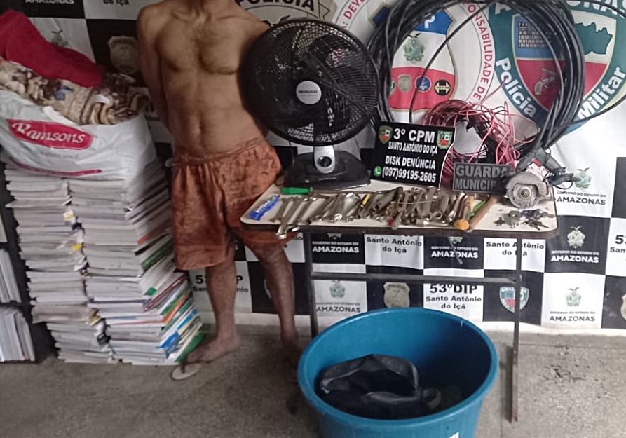 'Sonhador' invade casa, faz a 'limpa' e acaba preso no Amazonas