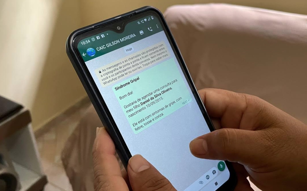 Atendimento para síndromes gripais nos Caics pode ser feito via WhatsApp em Manaus