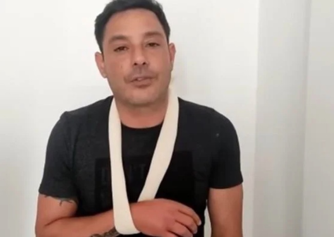 Vavá, do Karametade, aparece machucado após box estourar em cima dele: ‘muita infecção’