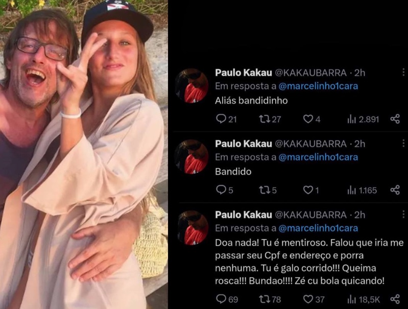 Pai de Bruna Griphao nega tuítes racistas e homofóbicos e internautas 'investigam'  