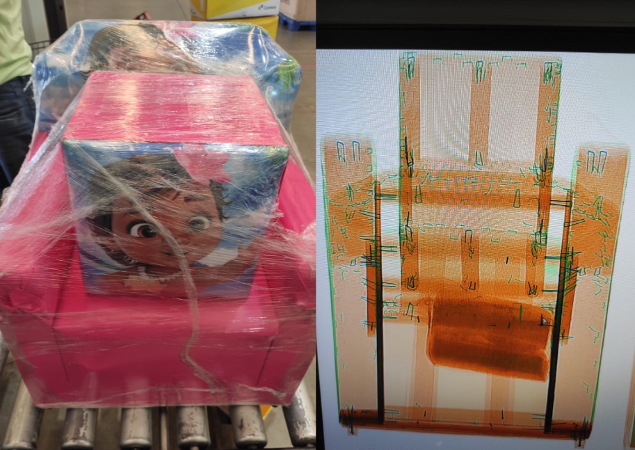 Sofá recheado de droga é encontrado entre encomendas nos Correios em Manaus