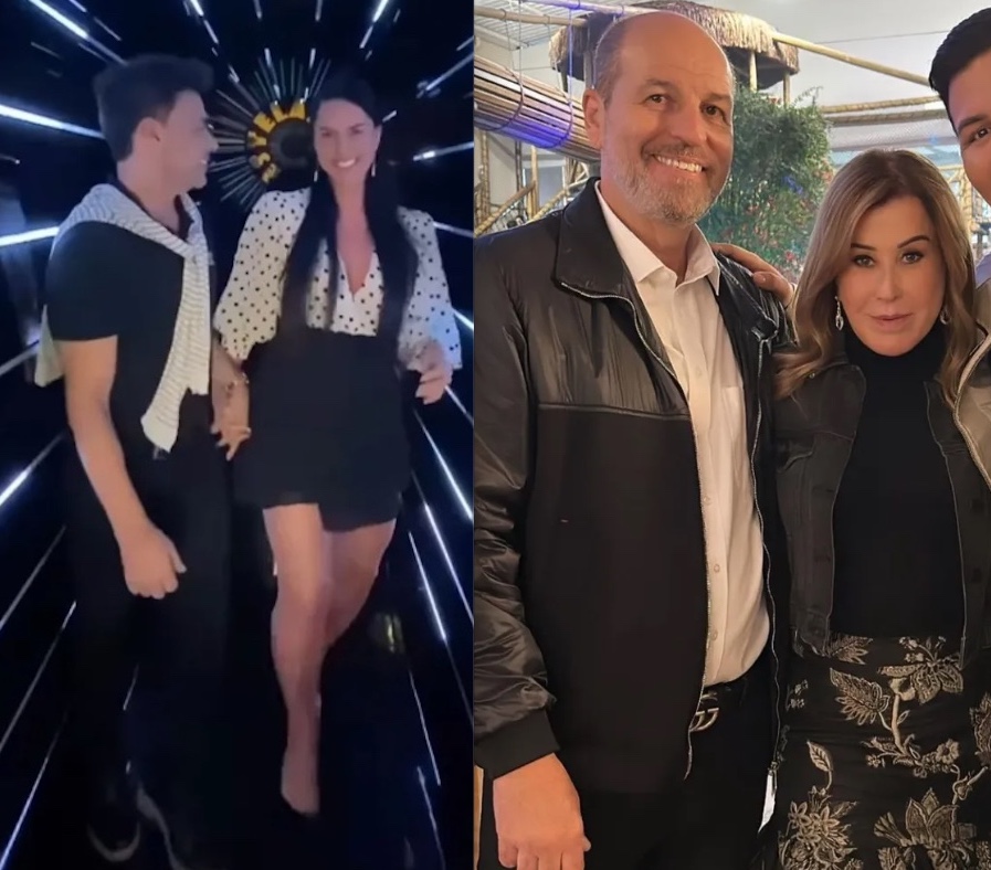 Zilu e Zezé Di Camargo se reencontram em aniversário do neto; veja como foi