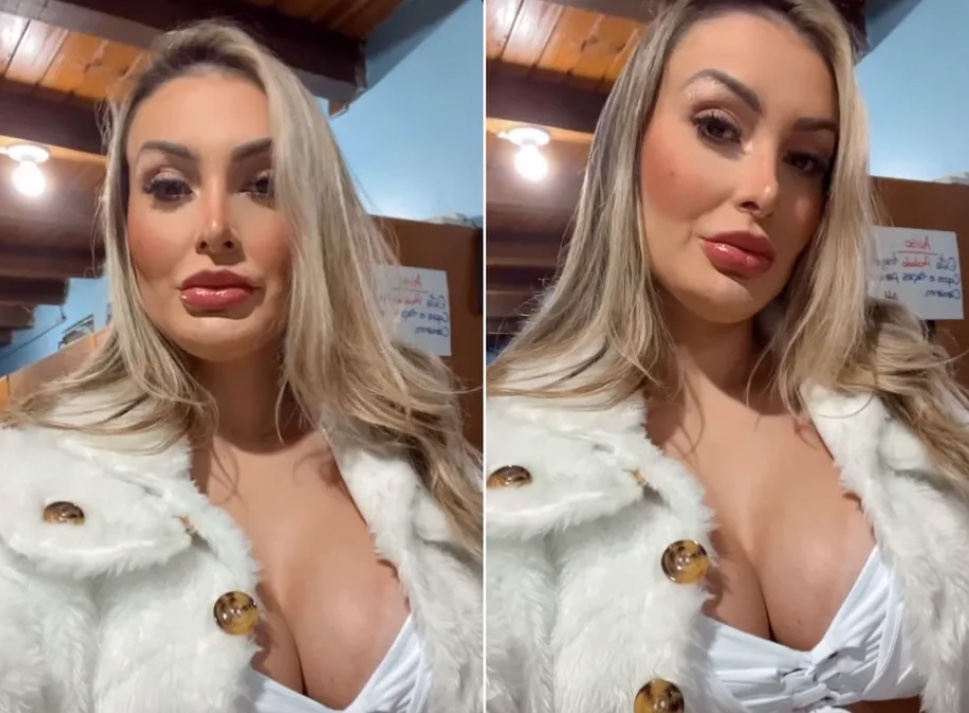 Andressa Urach mostra look escolhido para boate após voltar à prostituição