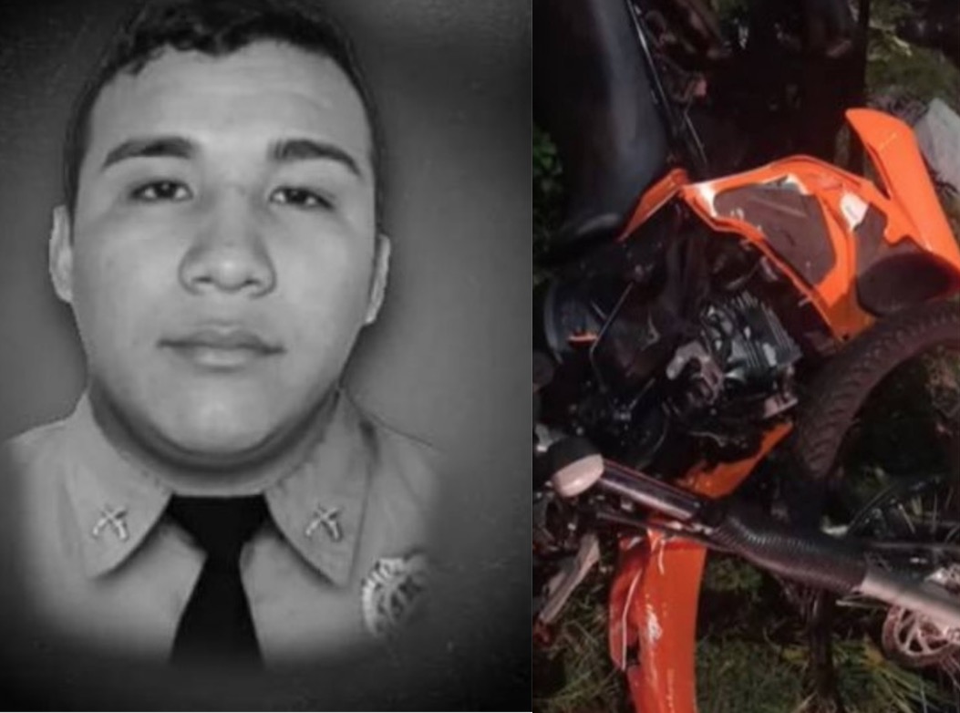Acidente: Cabo da PM morre após moto colidir violentamente com poste em Manaus
