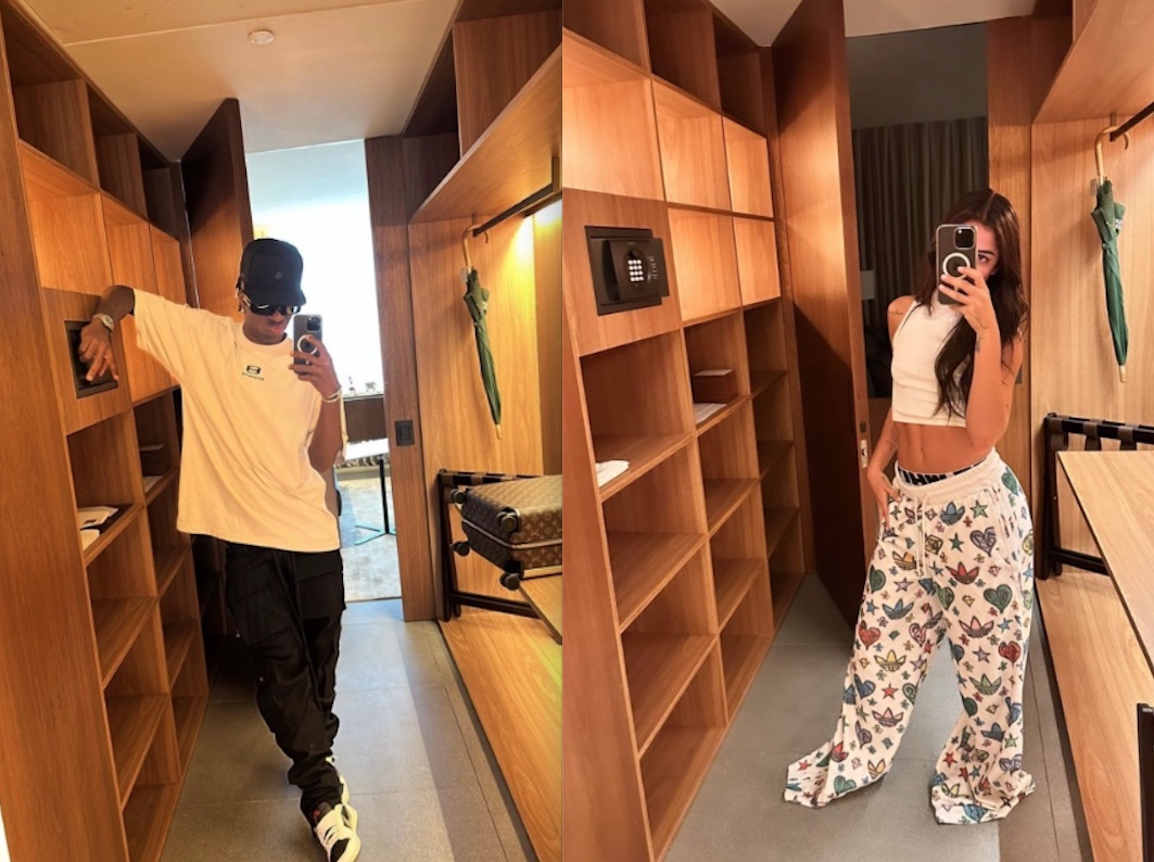 Tá rolando? Internautas notam semelhança em fotos de Vini Jr. e Key Alves 