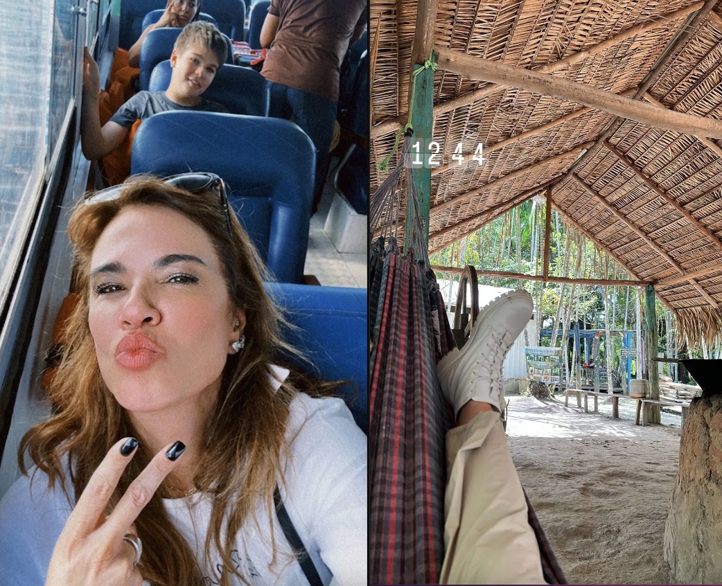 Luciana Gimenez mostra viagem à Amazônia com o filho