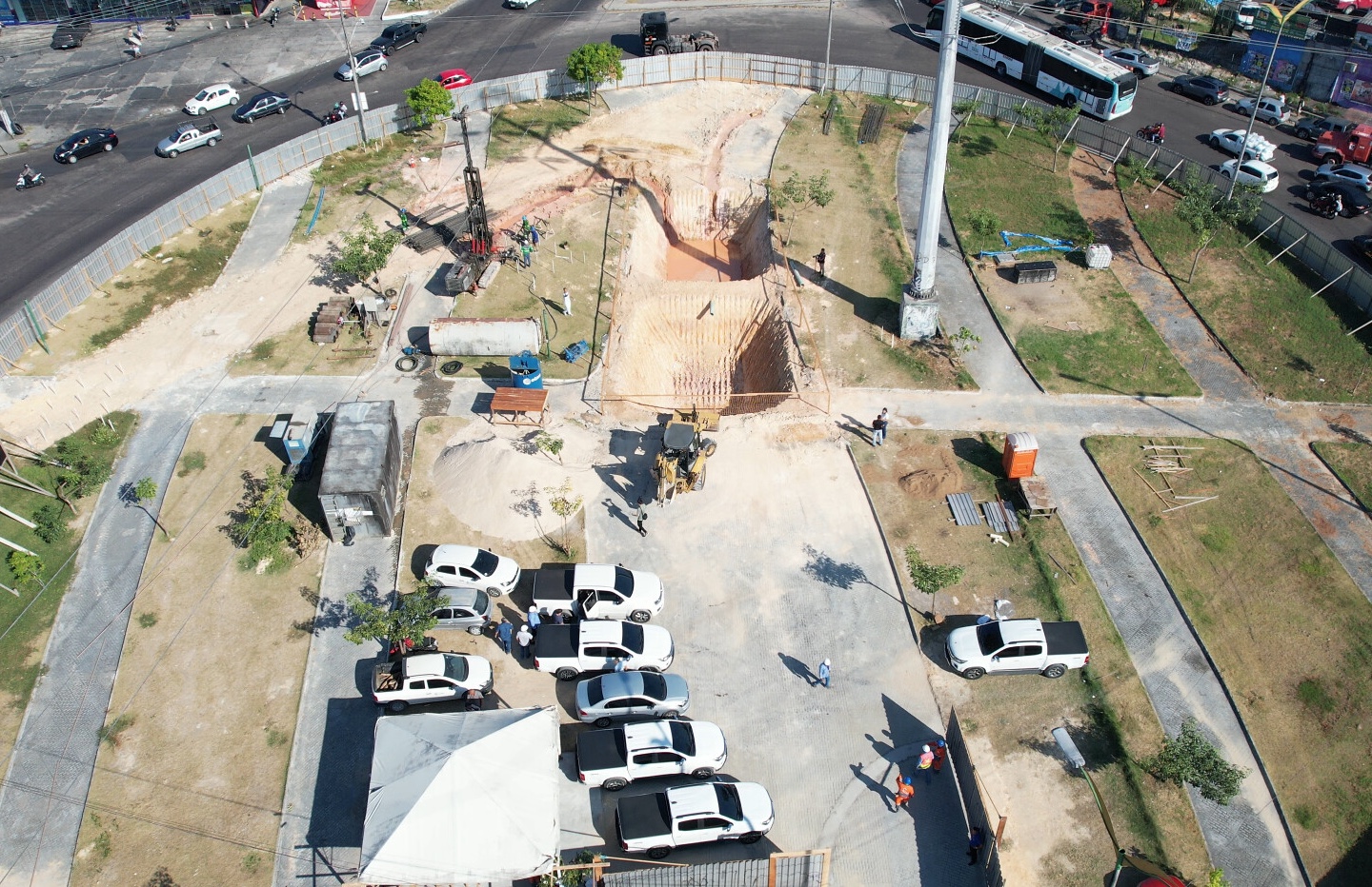 Obras do viaduto 'Rei Pelé' iniciam em Manaus 