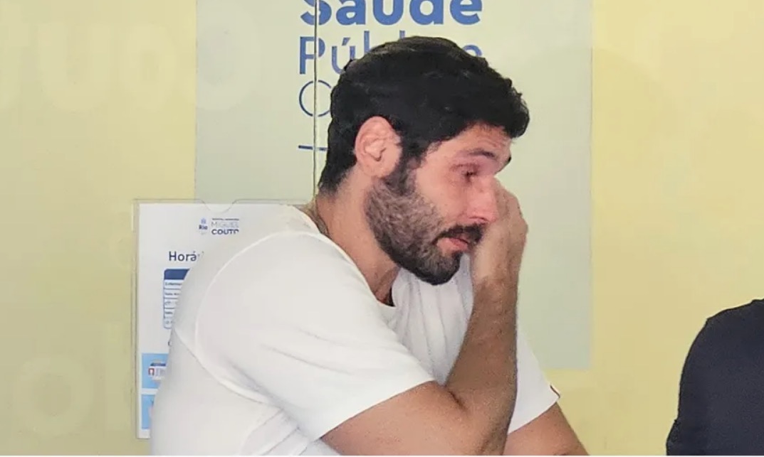 Dudu Azevedo se emociona em hospital e fala sobre estado de saúde de Kayky Brito