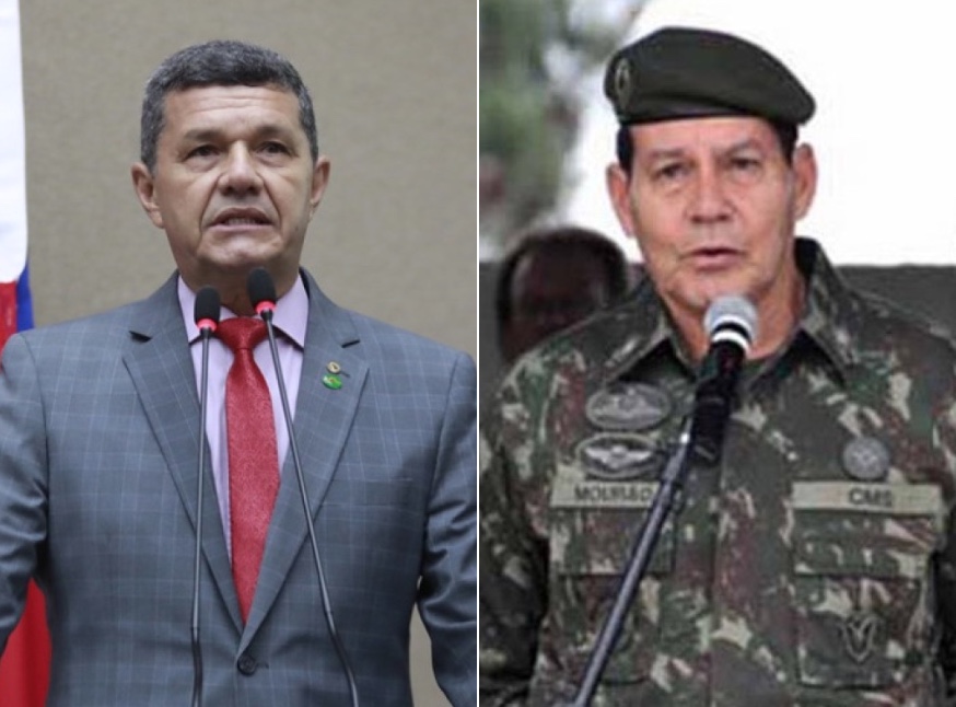 Deputado cobra Mourão por não cumprir promessa de comer boina após BR-319 não ser recuperada