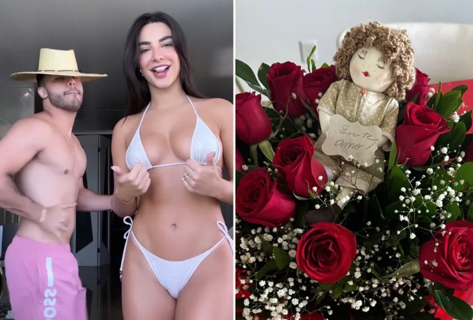 Murilo Huff comemora 4 meses de namoro com Gabriela Versiani: 'ele me acordou assim'