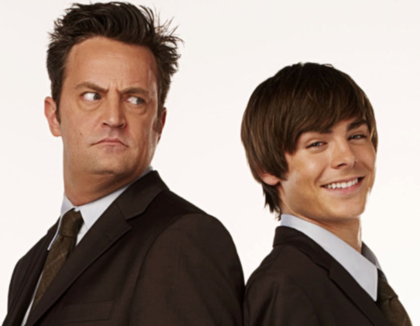 Zac Efron reage após saber que Matthew Perry gostaria que ele o interpretasse em filme