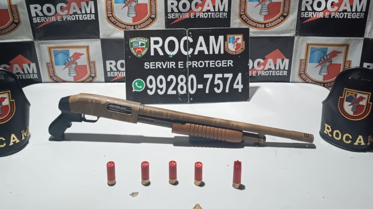 Adolescente é baleado e trio acaba preso com armas em Manaus
