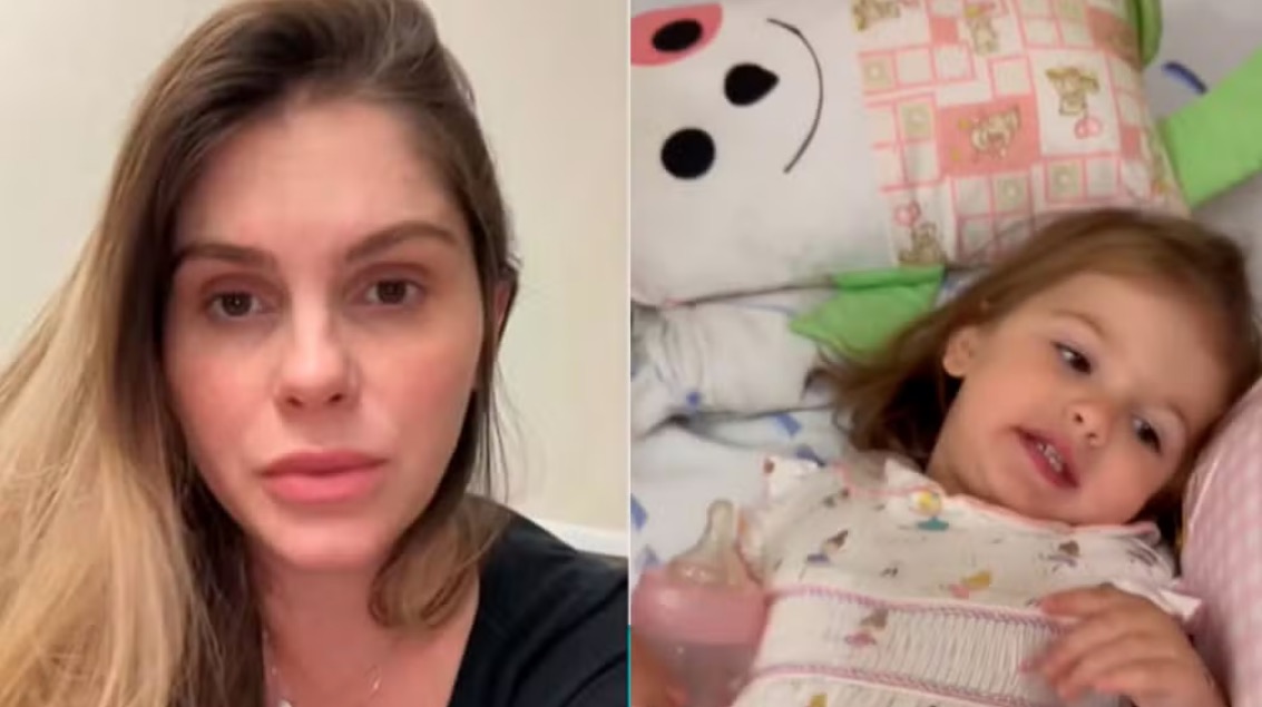 Filha de Bárbara Evans faz fisioterapia após cirurgia no pulmão 