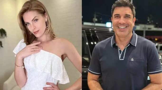 Ana Hickmann celebra aniversário com Edu Guedes em sua casa