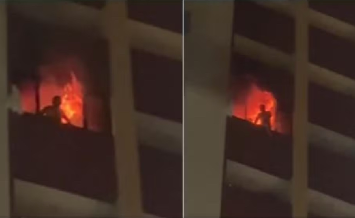 Casal e cachorro morrem em incêndio em hotel; homem pulou de prédio