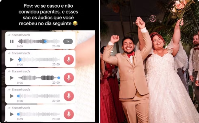 Noiva que fez casamento íntimo sem convidar familiares diz que bloqueou parente: 'não vou dar palco'
