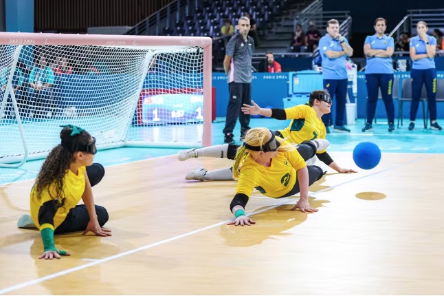 Brasil estreia com empate no golbol feminino contra a Turquia nas Paralimpíadas