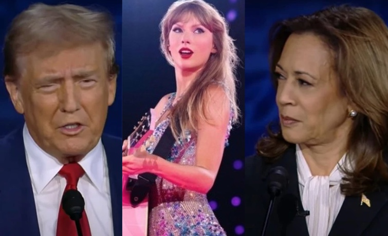 Taylor Swift declara apoio a Kamala Harris; saiba como isso influencia eleições nos EUA
