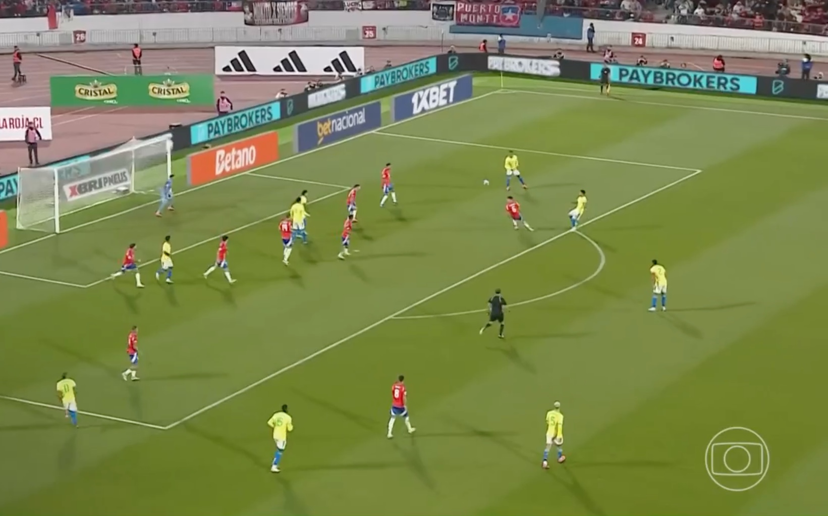 De virada, Brasil vence Chile por 2 a 1 em Santiago