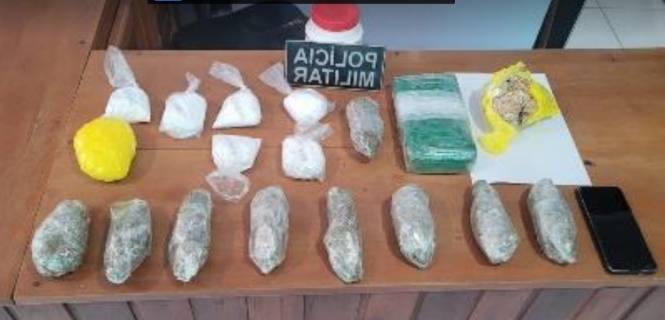 Passageiro com drogas é preso após ficar nervoso durante abordagem a táxi no Amazonas