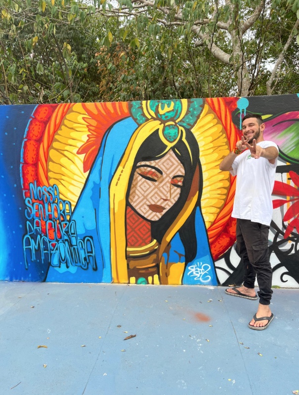 'Grafitando a Cura': projeto chega à Maternidade Azilda da Silva Marreiro em Manaus