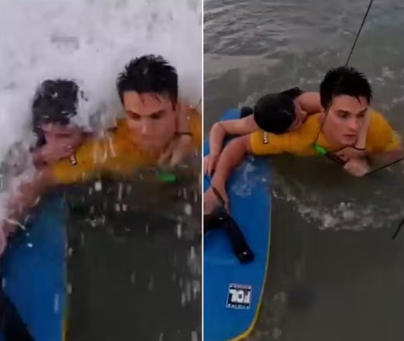 Atleta olímpico de kitesurf, Bruno Lobo resgata adolescente em alto mar