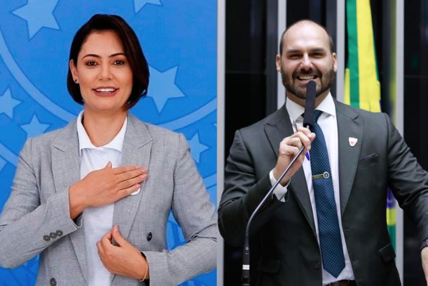 Michelle e Eduardo Bolsonaro estão entre os mais radicais da trama golpista, diz Cid 
