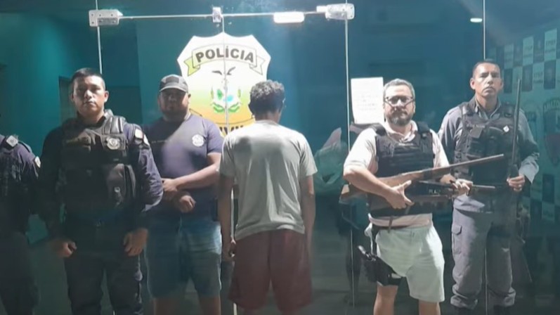 Irmãos são presos em Alvarães por tentativa de homicídio; eles estavam com arsenal