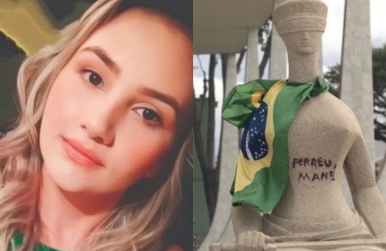 STF adia julgamento de mulher que pichou 'perdeu, mané' na estátua da Justiça