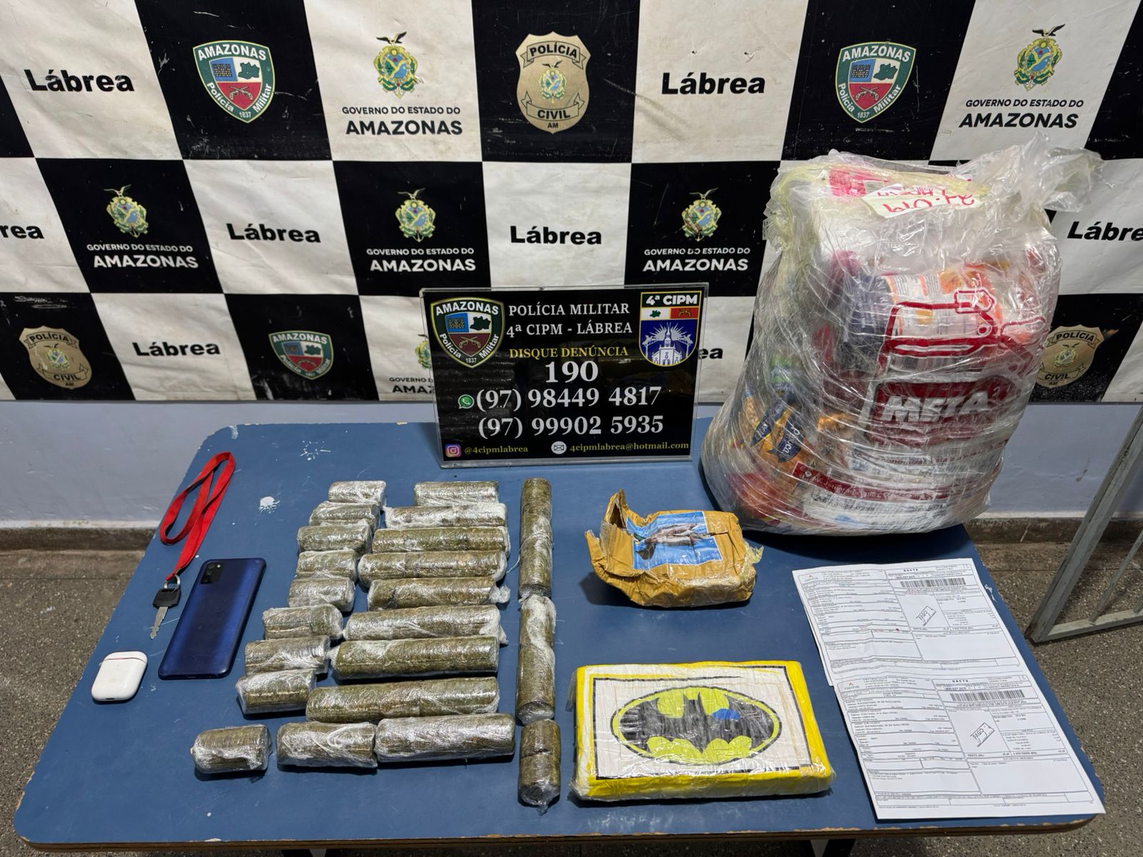 Adolescente é apreendido com drogas escondidas em cereais e achocolatado em Lábrea