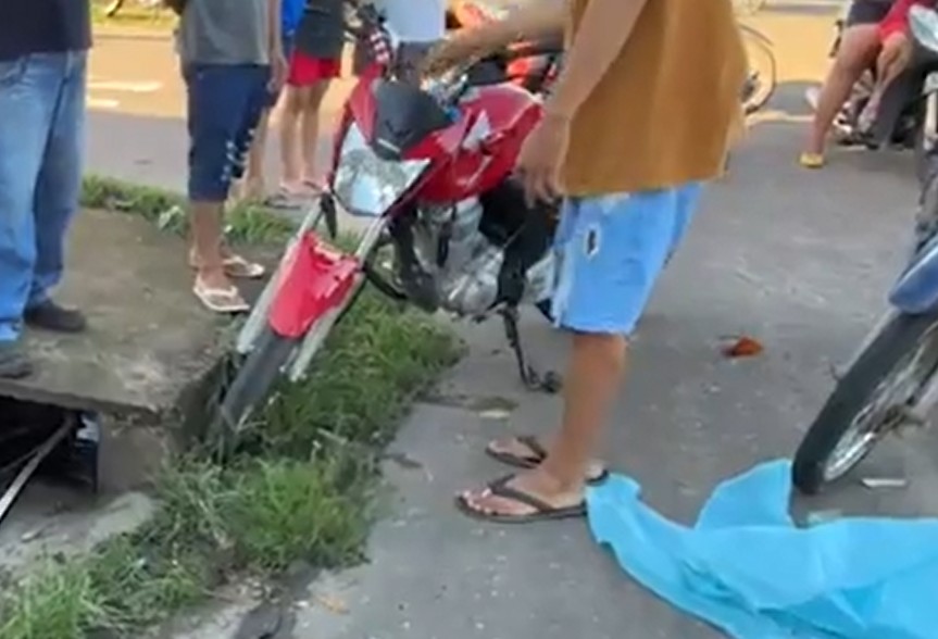 Motocicleta na contramão causa acidente com dois feridos em Itacoatiara