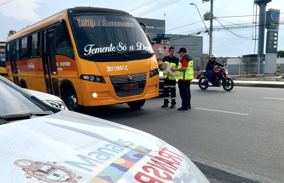 'Amarelinhos' são apreendidos por pneu em mau estado em Manaus