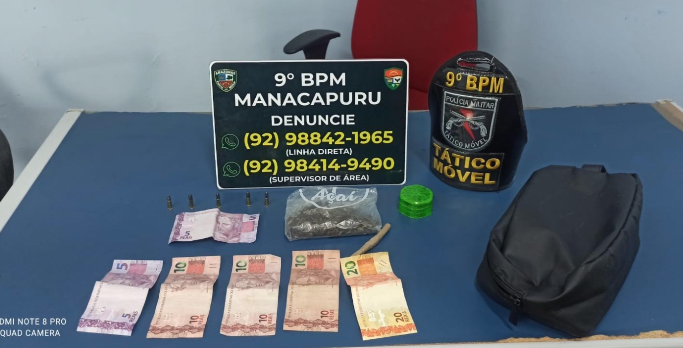 PM prende sete suspeitos e apreende drogas, armas e rádios no Amazonas