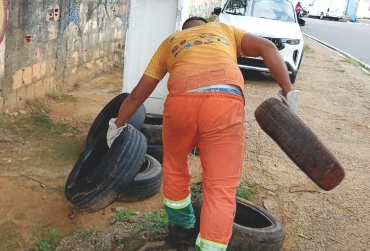 Mais de 10 mil pneus são recolhidos das ruas e empresas são notificadas por descarte irregular