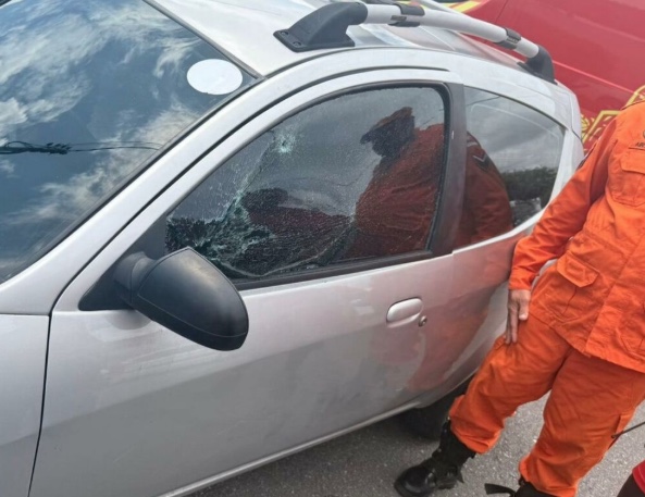 Criança de 5 anos é resgatada após ficar presa dentro de carro no Adrianópolis