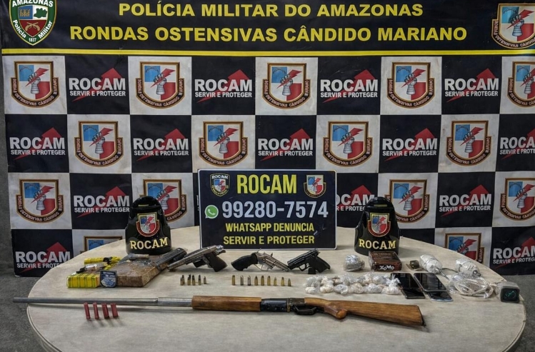 Tiroteio entre PM e criminosos resulta em duas mortes e três prisões no Rio Preto da Eva