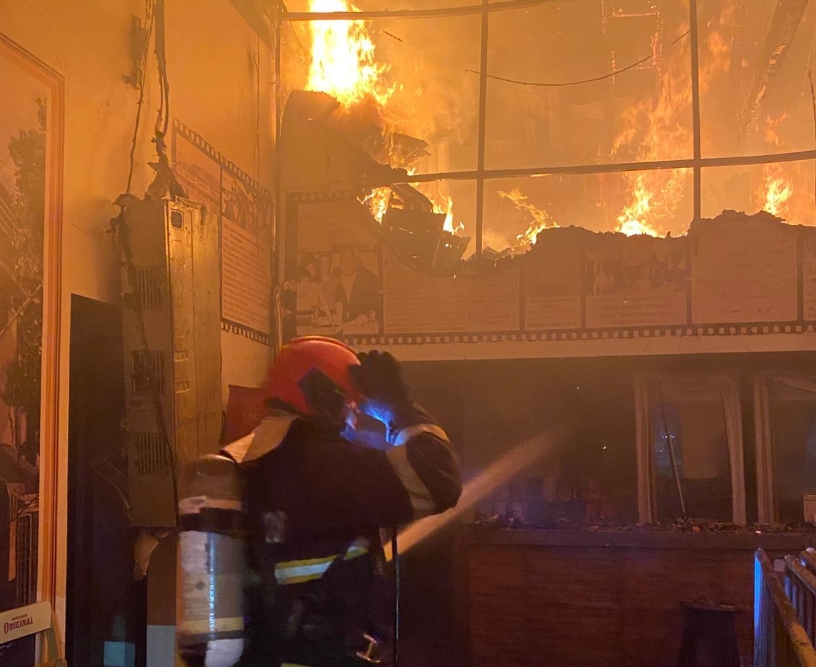 Incêndio no Bar do Caldeira não deixou vítimas, garante Corpo dos Bombeiros