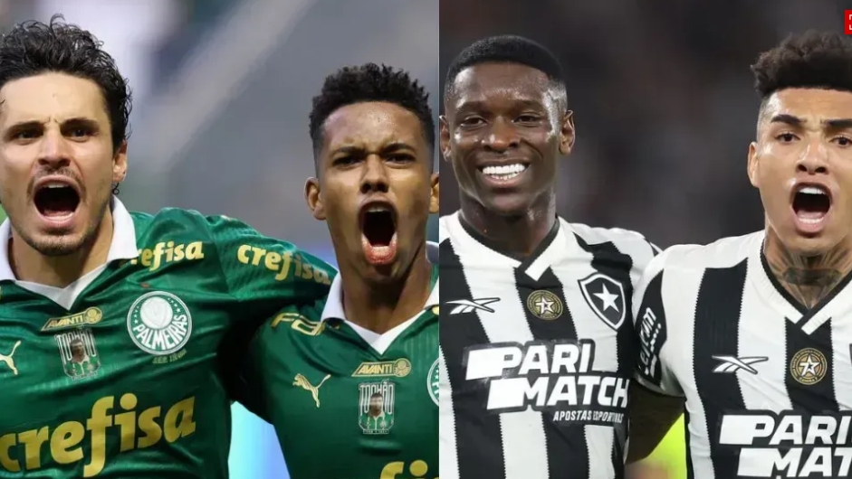 Veja como chegam Palmeiras e Botafogo que disputam 'final' do Brasileirão hoje