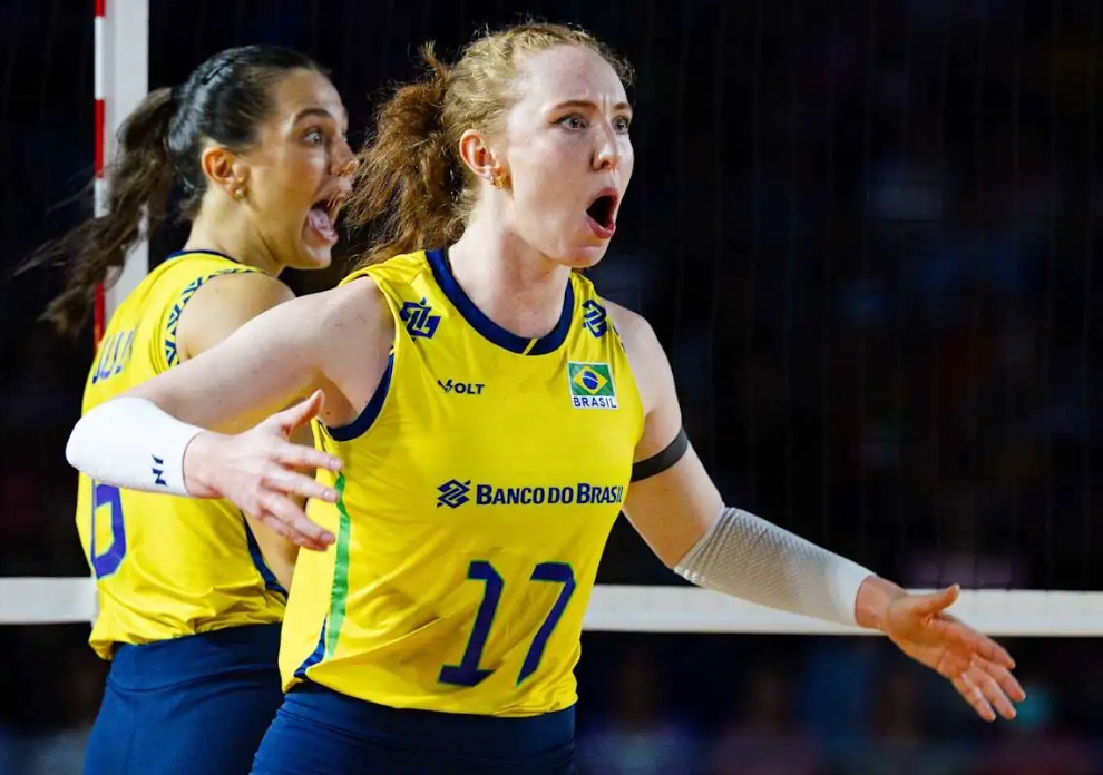 Brasil atropela Porto Rico e confirma primeira posição do grupo no Mundial de Vôlei