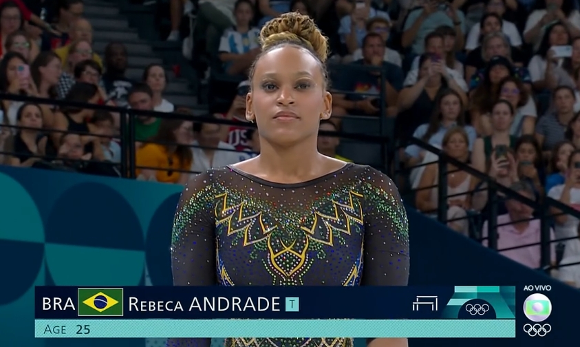 Rebeca não consegue superar Biles nas barras mas se garante na final da trave de equilíbrio