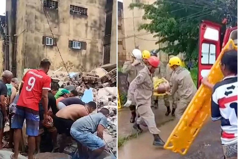 Homem é achado morto em desabamento de prédio na Grande Recife