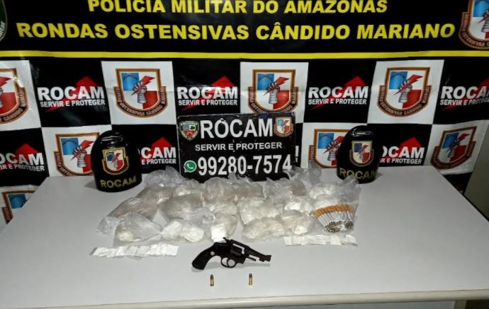 Adolescente é apreendido com drogas e arma de fogo em Manaus
