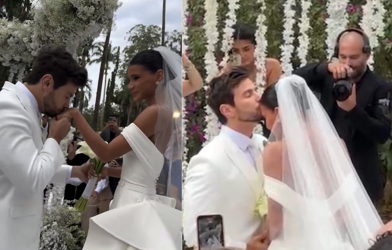 Jakelyne Oliveira e Mariano se casam em fazenda no interior de SP; veja fotos